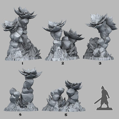 Frozen Flower Miniatures | Wargaming Terrain Set | 28mm or 32mm Scale - Plague Miniatures