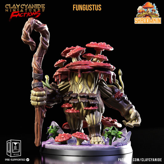 Fungustus Large Shroomfolk Miniature | Myconid Fungus Folk Boss of the Fungal Realms | 32mm Scale - Plague Miniatures