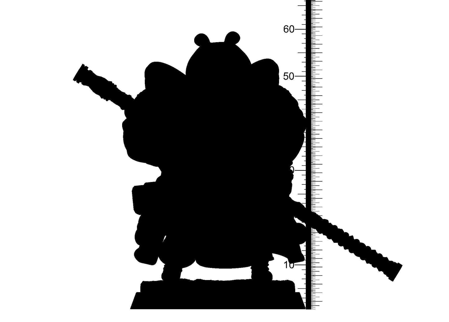 Ga-Ga Pandafolk Miniature | Lively Warrior Pandaren Adventurer for D&D Tabletop RPGs - Plague Miniatures