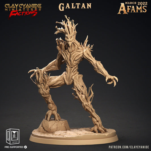 Galtan Tree Guardian Miniature | Fantasy Forest Protector | 32mm Scale - Plague Miniatures