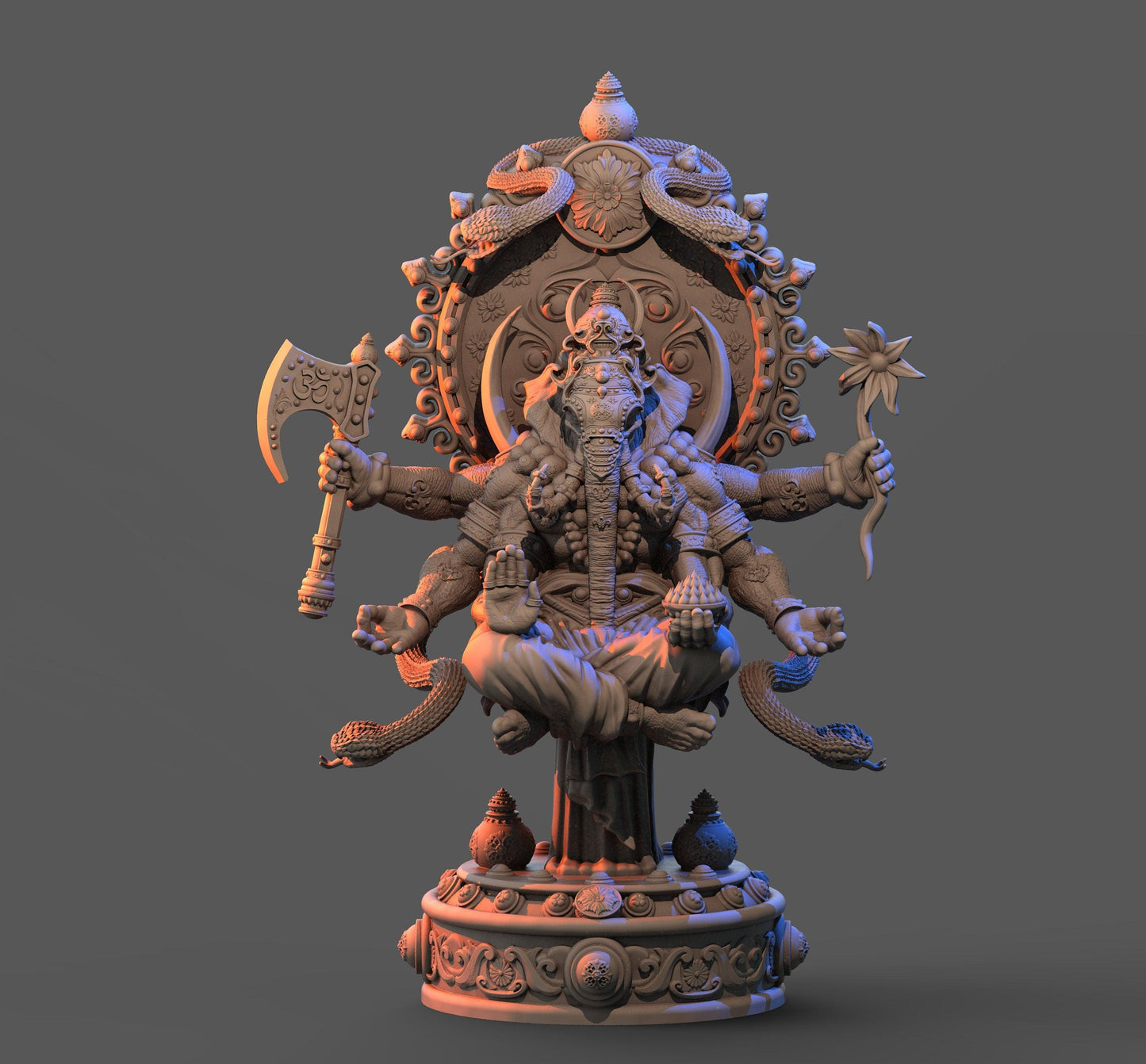 Ganesha Hindu God miniature Ganapati | Tabletop Gaming | DnD Miniature | Dungeons and Dragons DnD 5e | Hindu figurine - Plague Miniatures