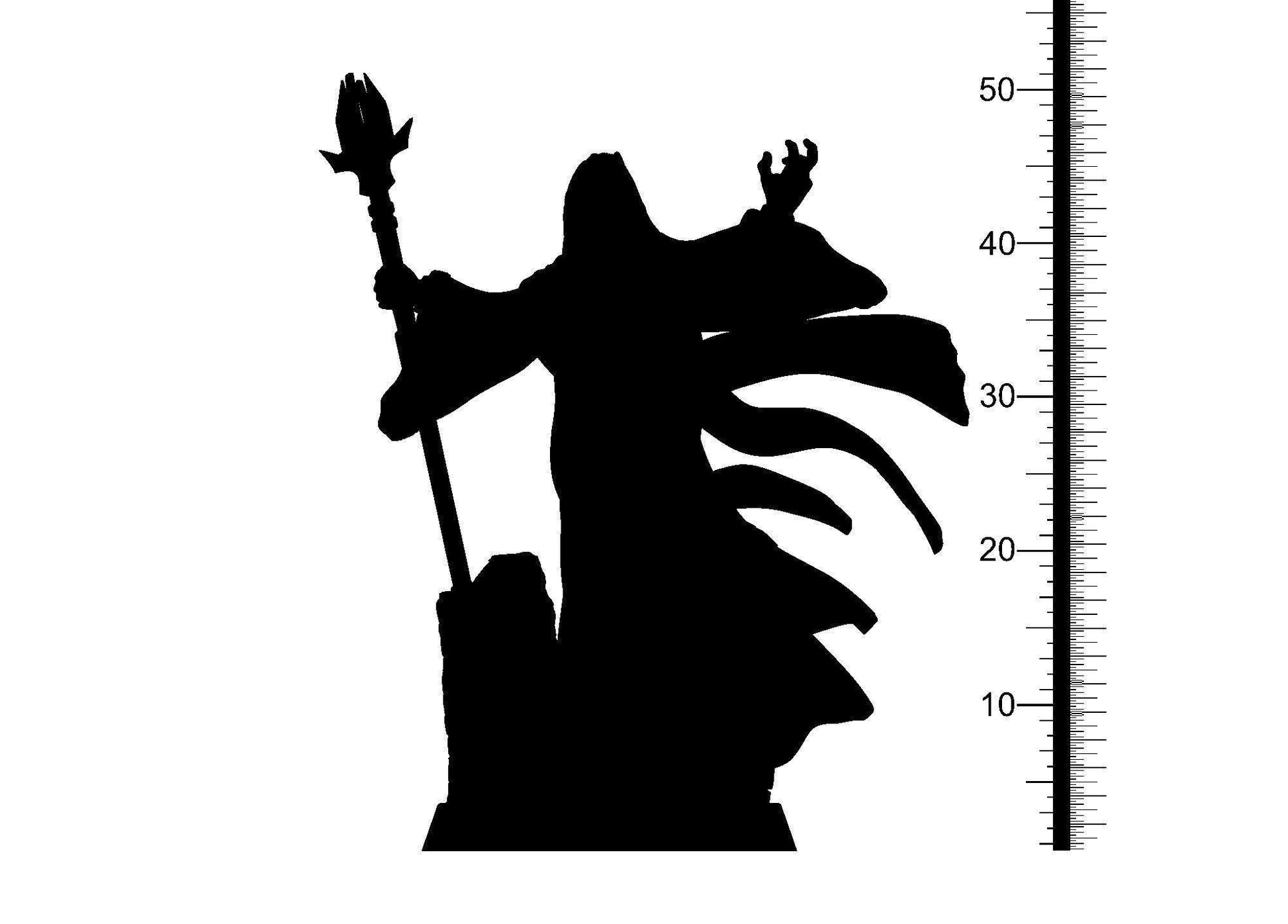 Garuman, the Grand Wizard Miniature | Spellcaster Figurine for Tabletop Gaming | 32mm Scale - Plague Miniatures