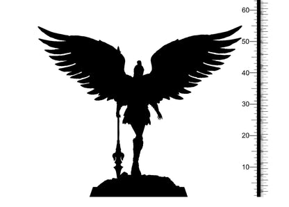 Geiravor Winged Valkyrie Miniature | Radiant Warrior of the Heavens | 32mm Scale - Plague Miniatures