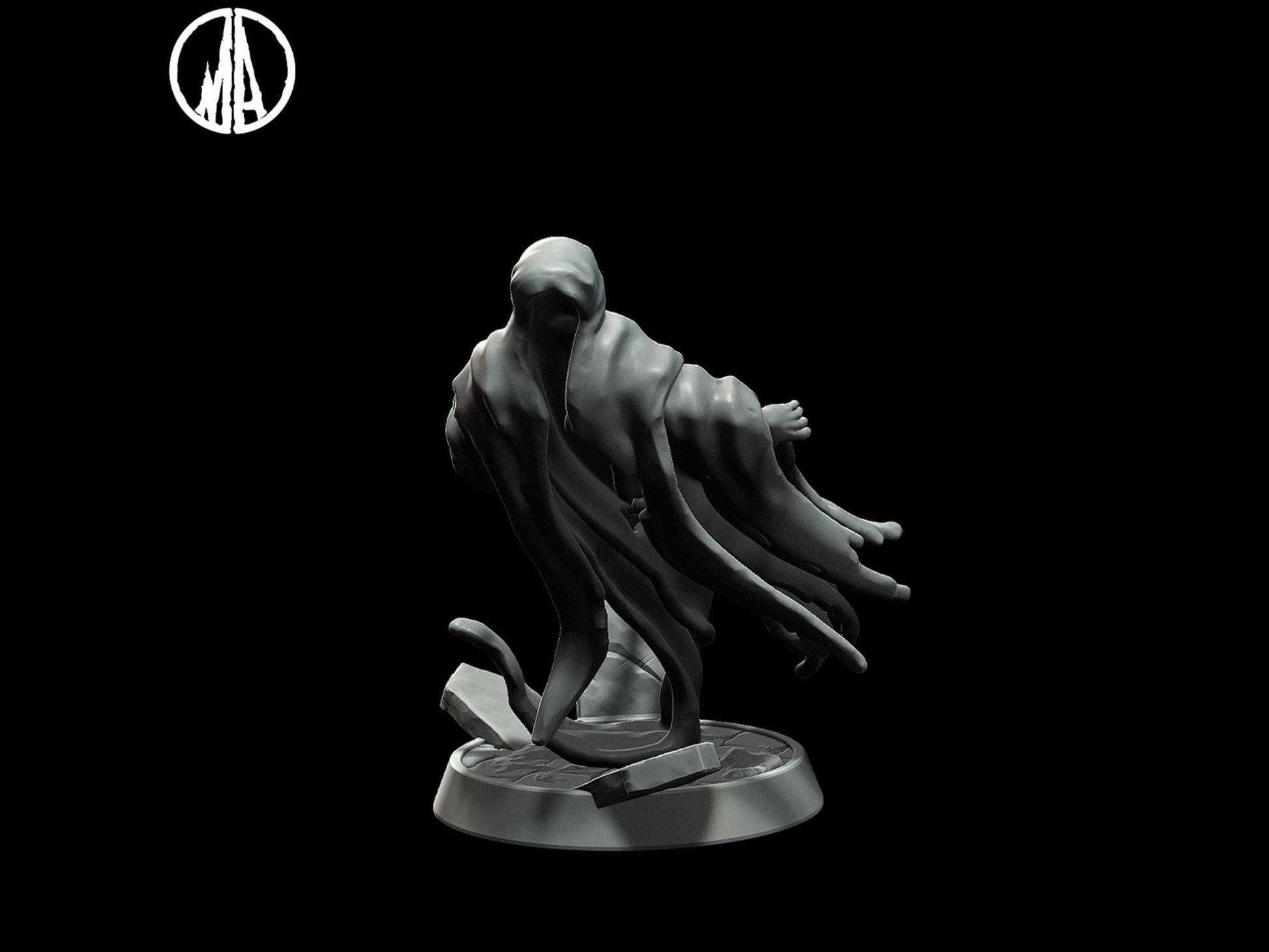 Ghost Miniature ghost figurine - 5 Poses - 28mm scale Tabletop gaming DnD Miniature Dungeons and Dragons,dnd 5e ghost figurine - Plague Miniatures shop for DnD Miniatures