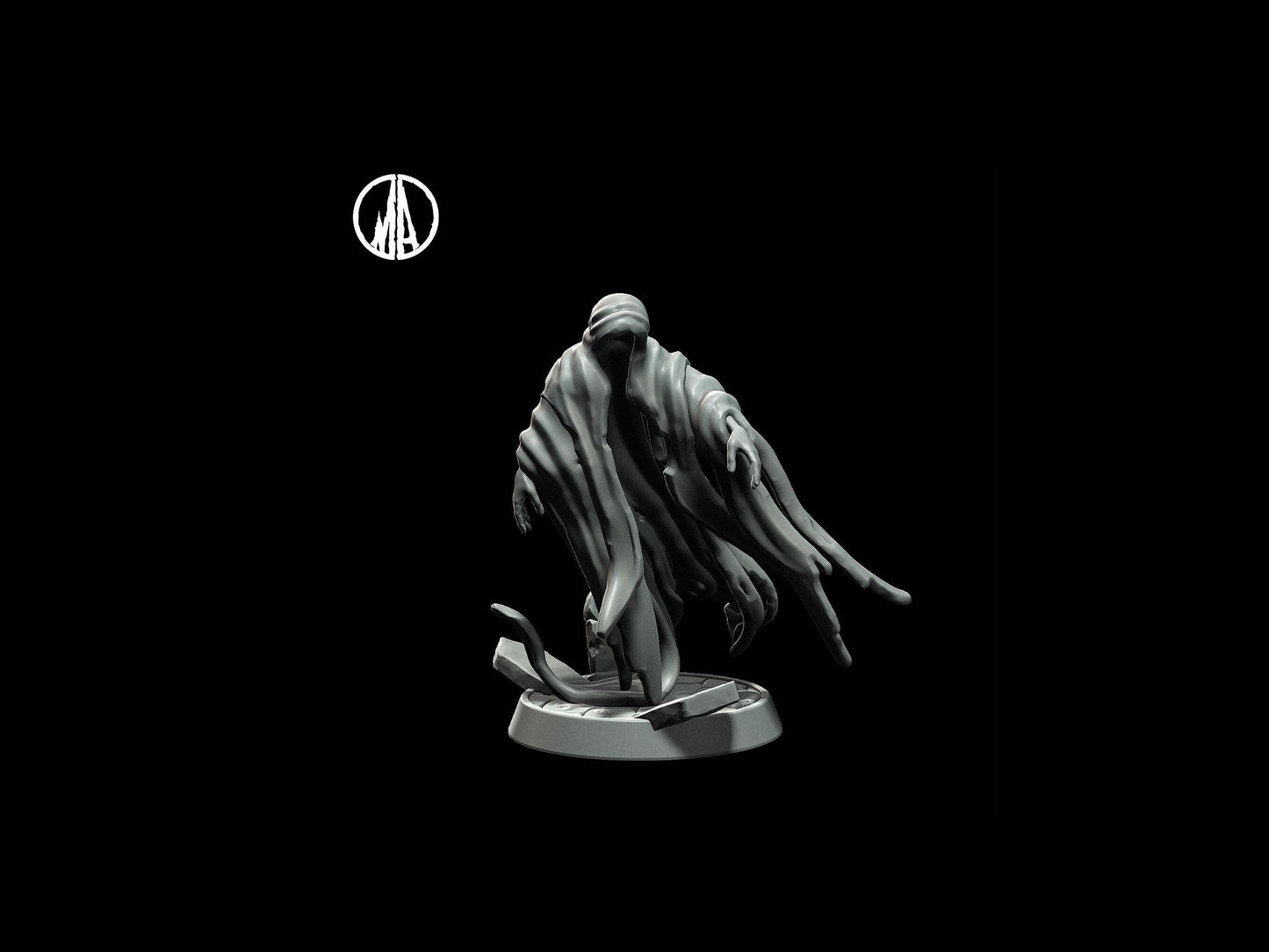 Ghost Miniature Ghoul miniature undead miniature - 5 Poses - 28mm scale Tabletop gaming DnD Miniature Dungeons and Dragons,dnd 5e - Plague Miniatures