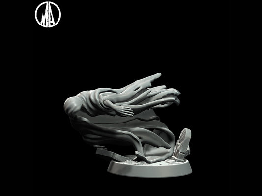 Ghost Miniature monster miniature - 5 Poses - 28mm scale Tabletop gaming DnD Miniature Dungeons and Dragons, miniature, dnd 5e wargaming - Plague Miniatures