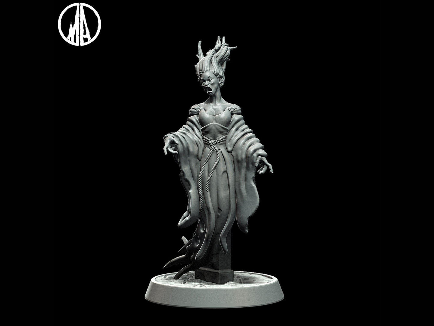 Ghoul Miniature Ghost Miniature Banshee Miniature - 5 Poses - 28mm scale Tabletop gaming DnD Miniature Dungeons and Dragons,dnd 5e - Plague Miniatures