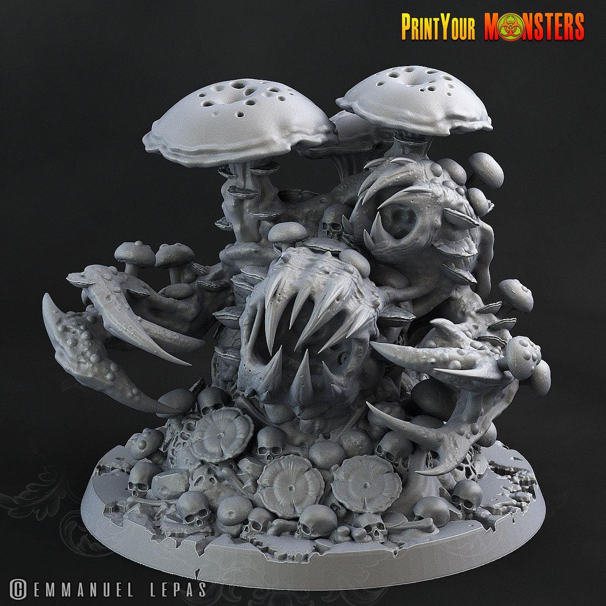 Giant Mushroom Monster Miniature | Fungal Behemoth of the Enchanted Woodlands - Plague Miniatures