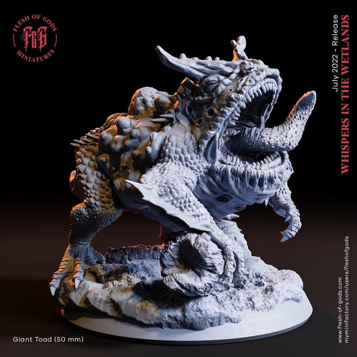 Giant Toad Miniature | Monstrous Amphibian for Dungeons and Dragons ...