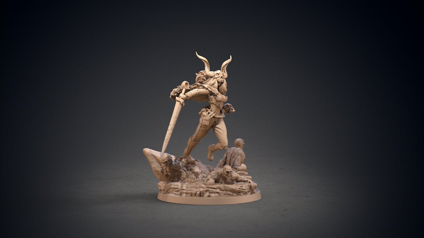 Giltine Death Goddess miniature | Clay Cyanide | Baltic Mythology | Tabletop Gaming | DnD Miniature | Dungeons and Dragons, DnD 5e - Plague Miniatures shop for DnD Miniatures
