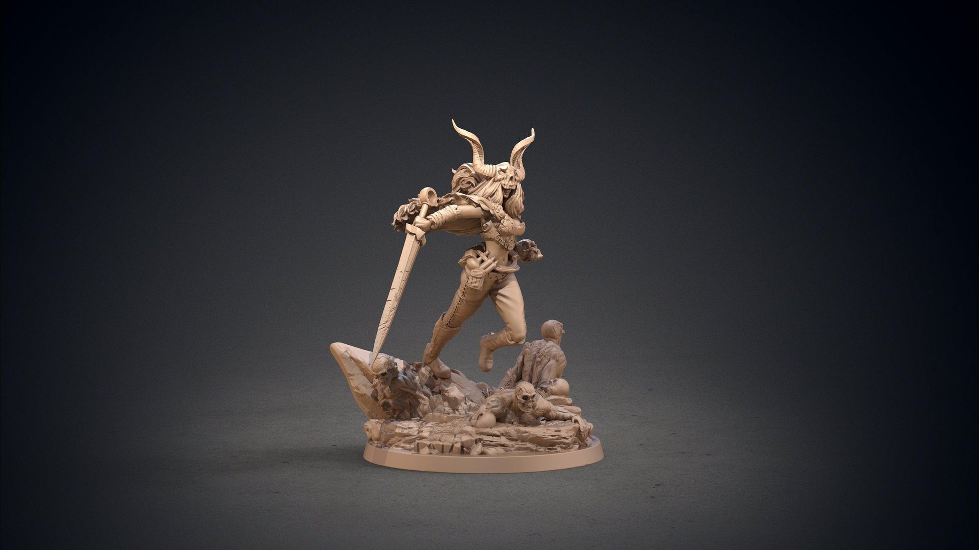 Giltine Death Goddess Miniature | Morbid Elegance for Tabletop Adventures | 32mm Scale - Plague Miniatures