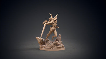 Giltine Death Goddess Miniature | Morbid Elegance for Tabletop Adventures | 32mm Scale - Plague Miniatures