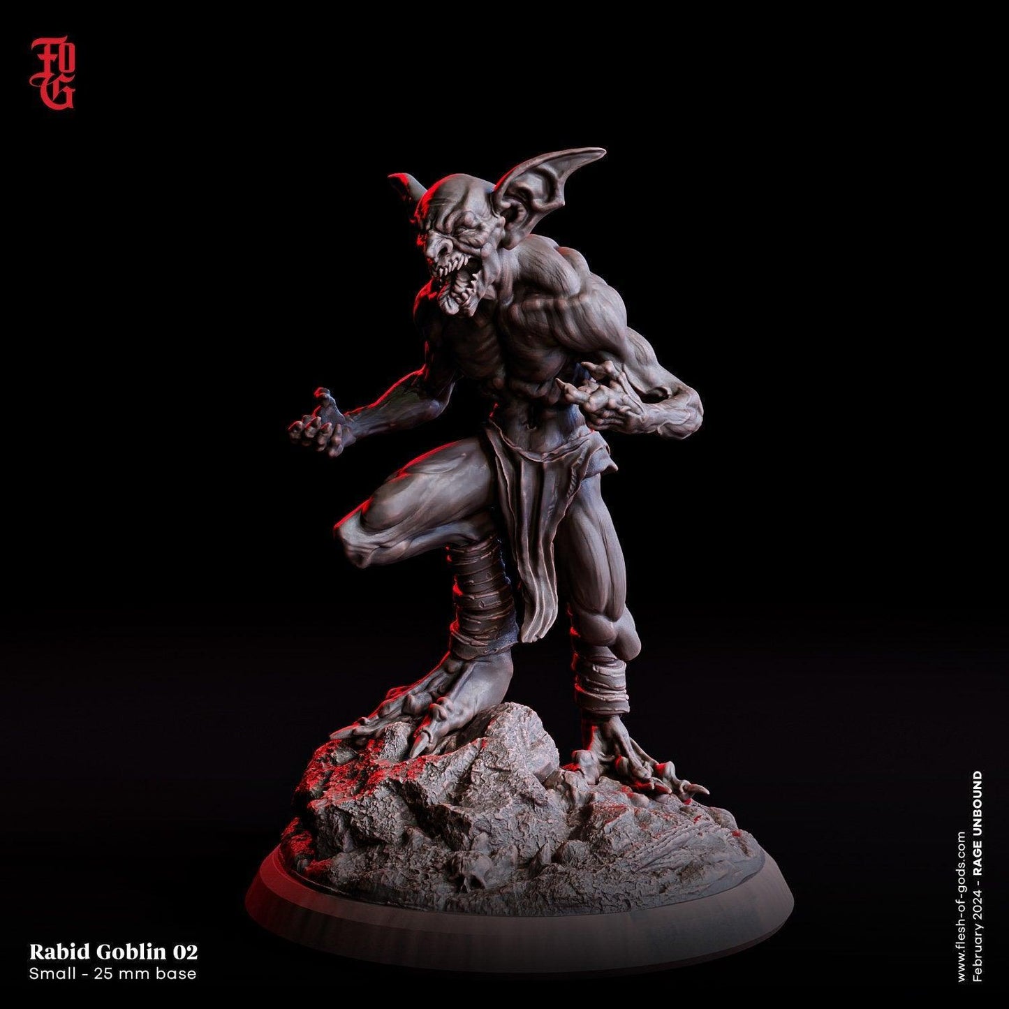 Goblin Miniature for TTRPGs | Monster Miniature | 32mm Scale - Plague Miniatures