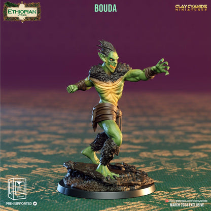 Goblinoid Miniature | Ethiopian Bouda Figurine | 32mm Scale - Plague Miniatures
