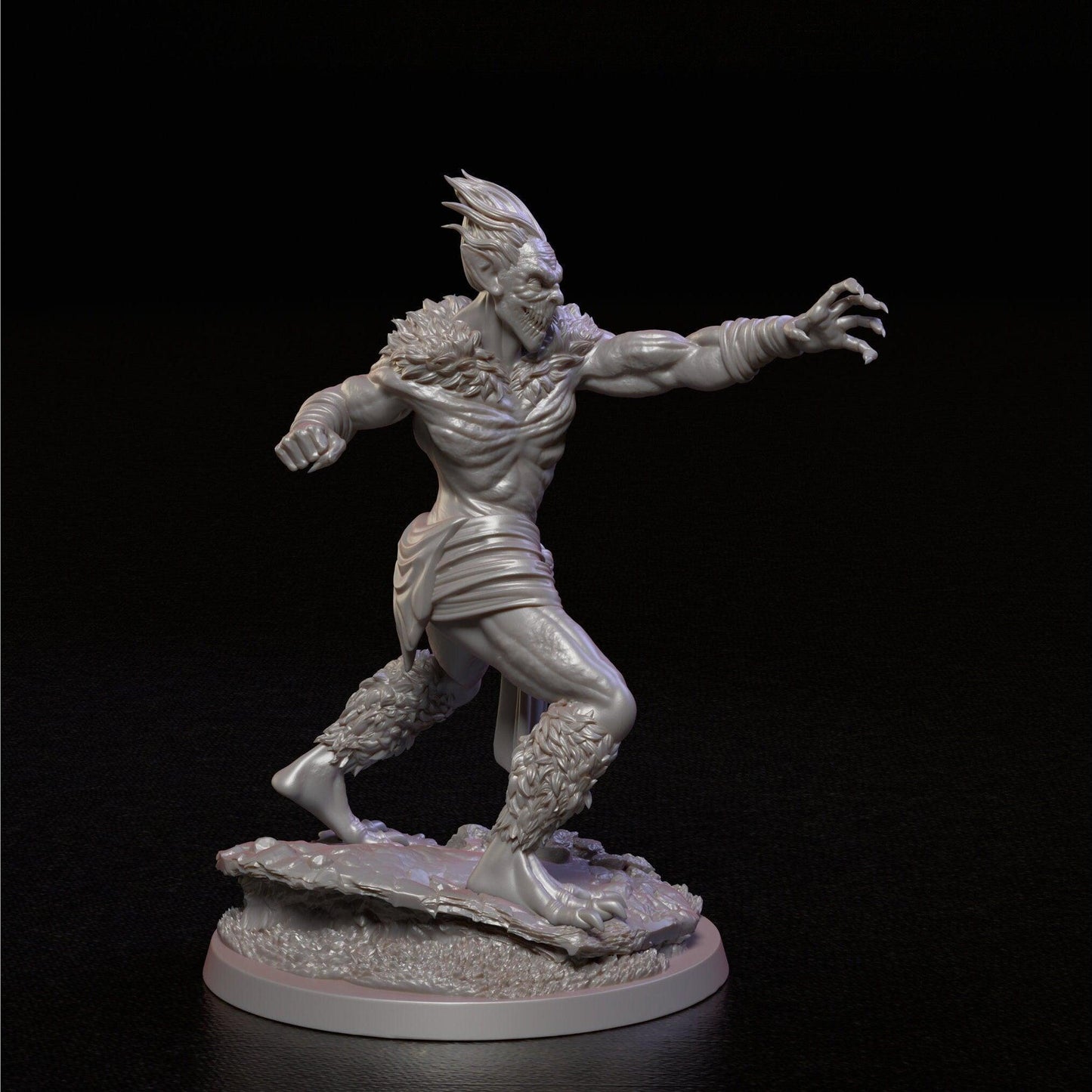 Goblinoid Miniature | Ethiopian Bouda Figurine | 32mm Scale - Plague Miniatures