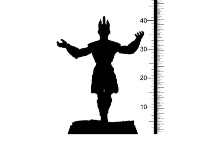 Gorm, White Runner Skeleton King Miniature | Undead Monarch of the Far North | 32mm Scale - Plague Miniatures