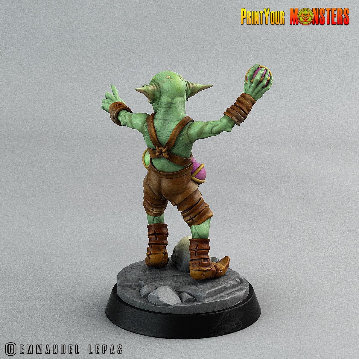 Grenade Goblin Miniature | Explosive Menace for Tabletop Games - Plague Miniatures