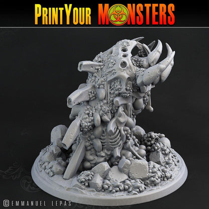 Ground Bone Worm Miniatures | Dungeons and Dragons Worm Monster Miniature - Plague Miniatures