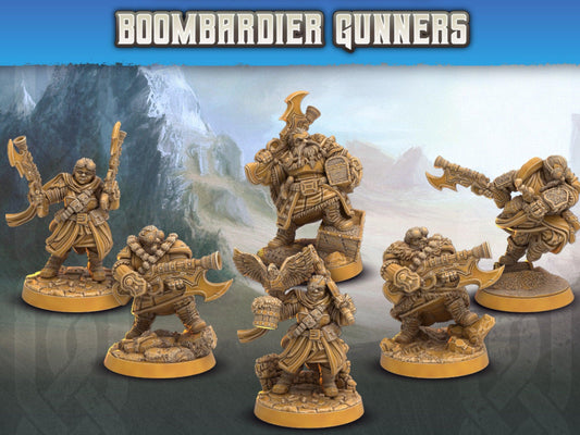 Gunner dwarf miniatures Dwarf Hunter | Dragon's Forge | 28mm Scale | DnD Miniature | Dungeons and Dragons | female miniature - Plague Miniatures
