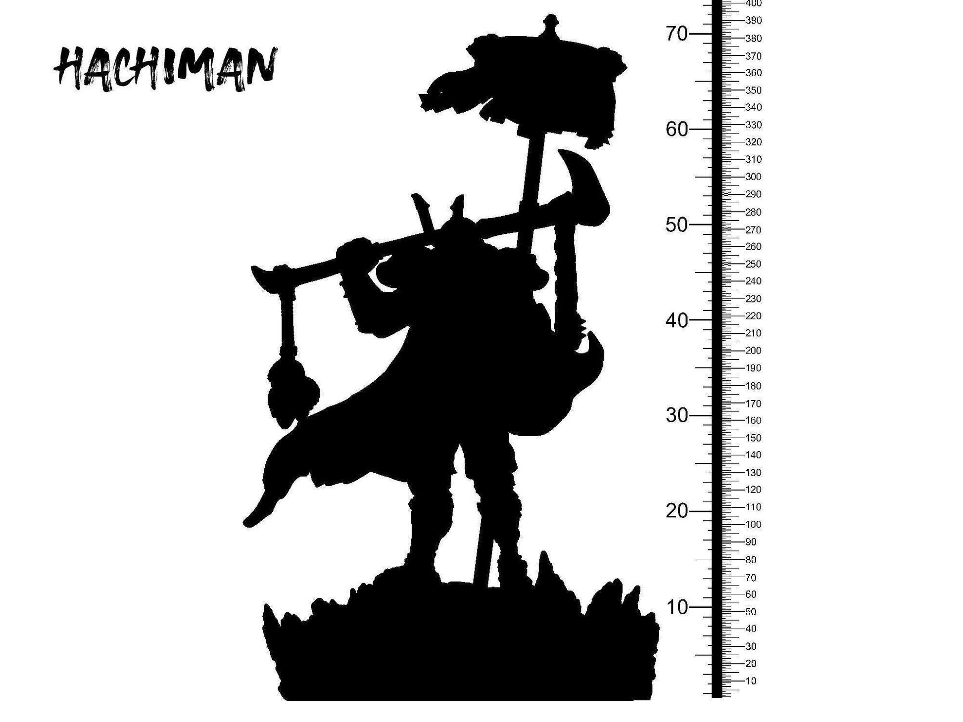 Hachiman Miniature | Respected Japanese War Deity Figurine | 32mm Scale - Plague Miniatures