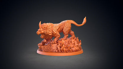 Haechi miniature | Clay Cyanide | Korean Mythology | Tabletop Gaming | DnD Miniature | Dungeons and Dragons | Korean lion miniatures - Plague Miniatures shop for DnD Miniatures