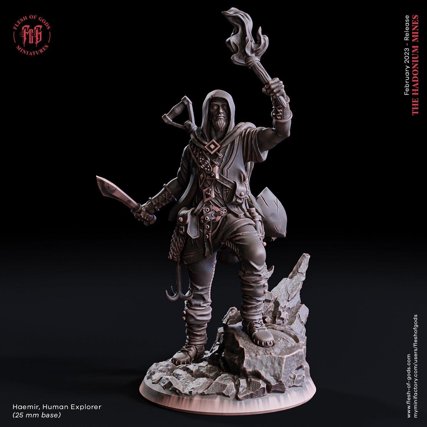 Haemir, Human Explorer Bust | Adventurous Collectible - Plague Miniatures