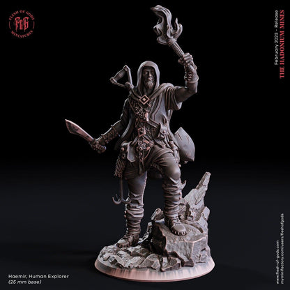 Haemir, Human Explorer Bust | Adventurous Collectible - Plague Miniatures