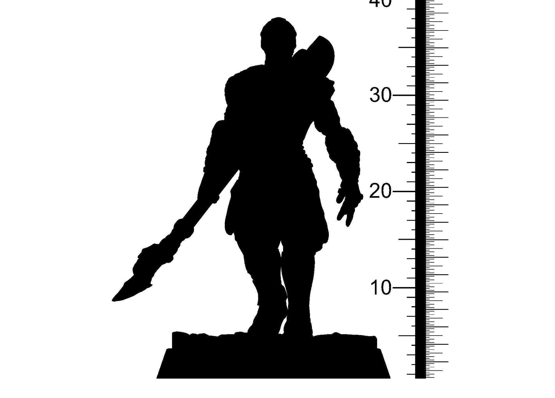 Harald, White Runner Skeleton Miniature | Undead Warrior with One-Handed Might | 32mm Scale - Plague Miniatures