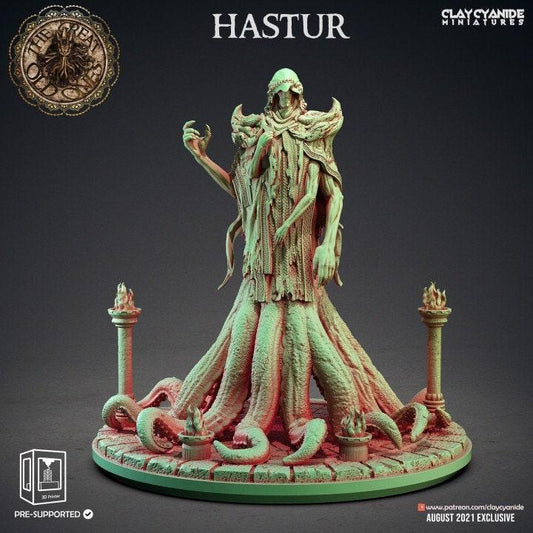 Hastur Miniature | Clay Cyanide | Great Old Ones | Tabletop Gaming | DnD Miniature | Dungeons and Dragons DnD monster manual Cthulhu Statue - Plague Miniatures shop for DnD Miniatures