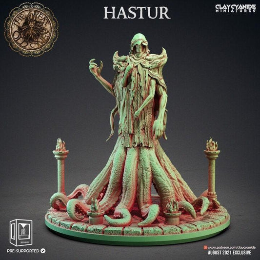 Hastur Miniature | Eldritch Horror Sculpture | 32mm Scale - Plague Miniatures