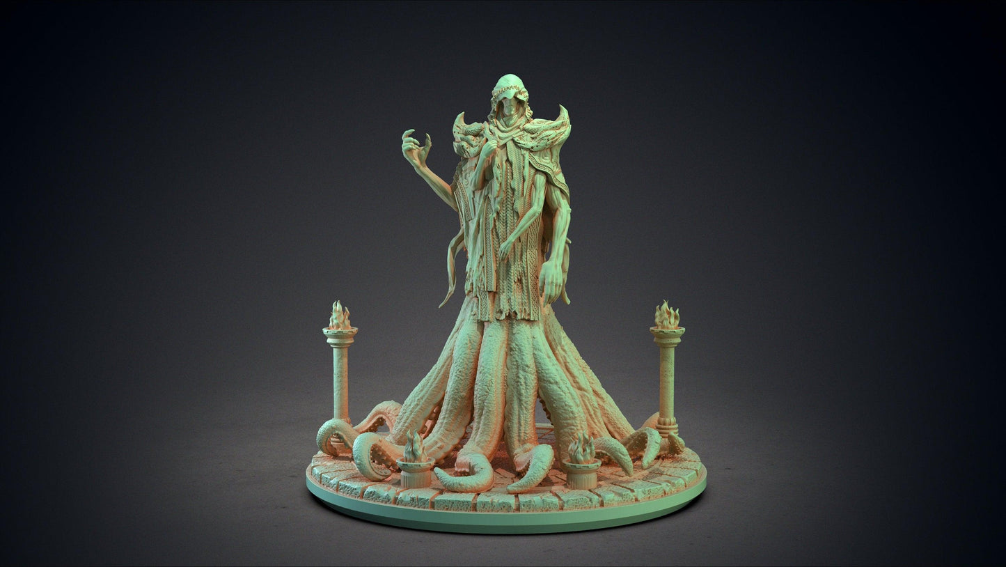 Hastur Miniature | Eldritch Horror Sculpture | 32mm Scale - Plague Miniatures