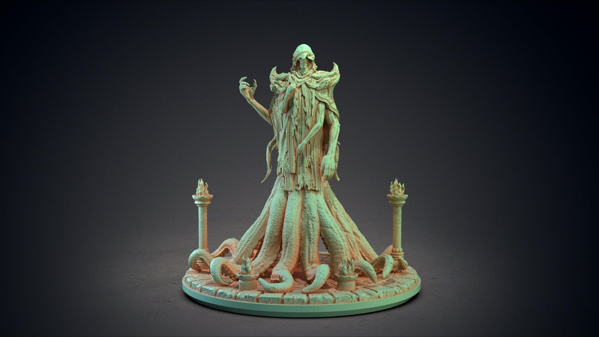 Hastur Miniature | Eldritch Horror Sculpture | 32mm Scale - Plague Miniatures