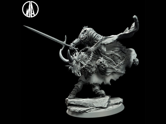 Headless Horseman Miniature 28mm scale Tabletop gaming DnD Miniature Dungeons and Dragons,dnd 5e - Plague Miniatures