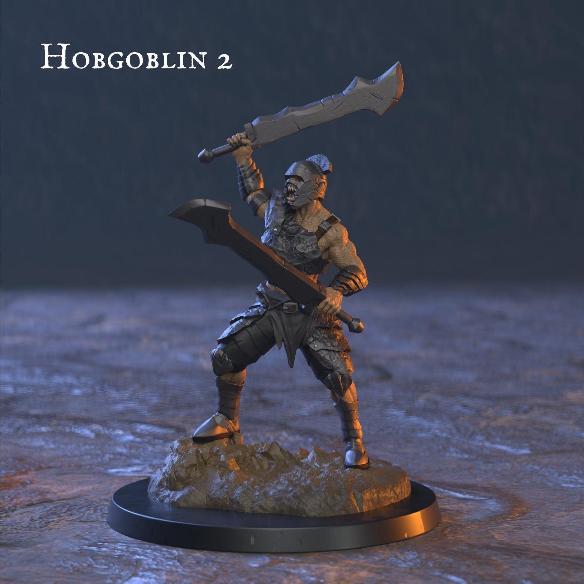 Hobgoblin Miniature: A Fearsome Goblin Figurine for Fantasy Adventures | 32mm Scale - Plague Miniatures shop for DnD Miniatures