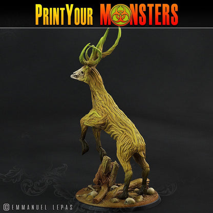 Horrifying Deer Monster for Tabletop Gaming | Antler Horror Miniature - Plague Miniatures