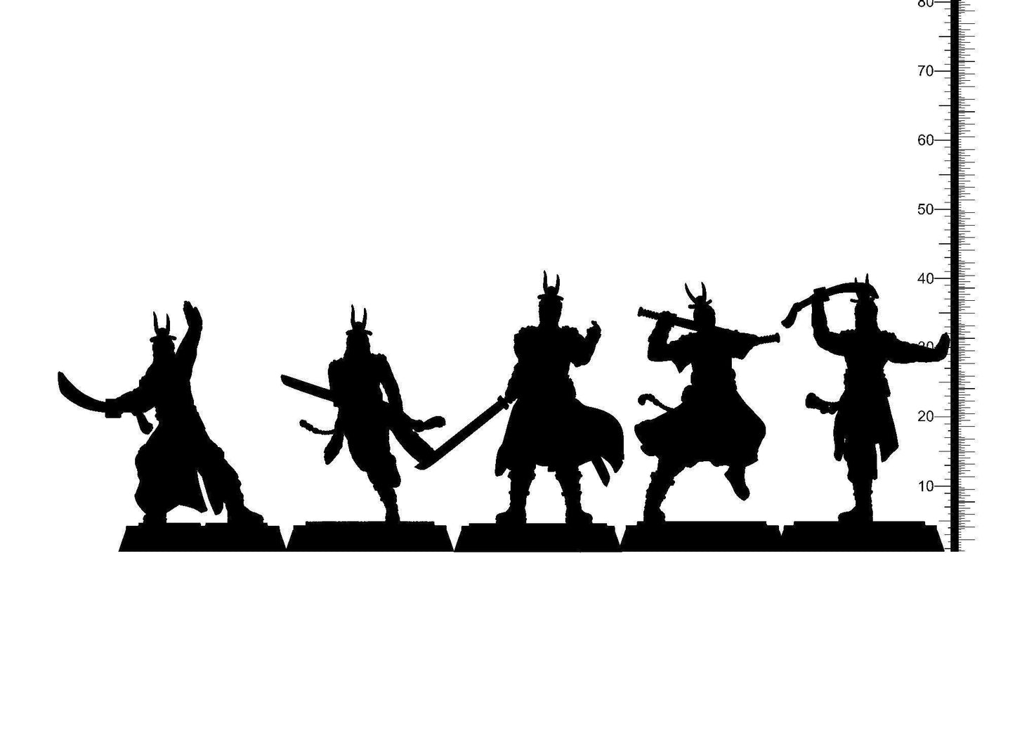 Hwarang Warrior miniature | Korean Fighter for Tabletop Games | 32mm Scale - Plague Miniatures