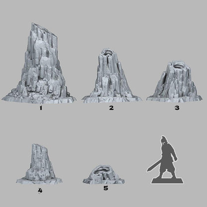 Ice Hole Cavern Miniatures | Winter Wargaming Terrain Set | 28mm or 32mm Scale - Plague Miniatures