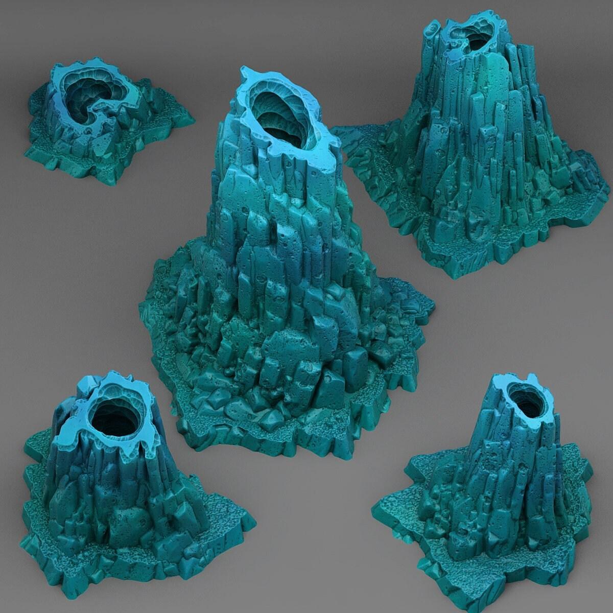 Ice Hole Cavern Miniatures | Winter Wargaming Terrain Set | 28mm or 32mm Scale - Plague Miniatures