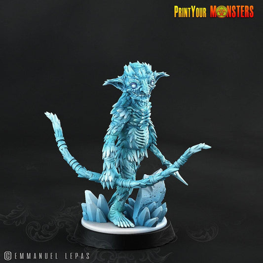 Frost Archer Miniature | Icy Marksman for Everfrost Adventures - Plague Miniatures