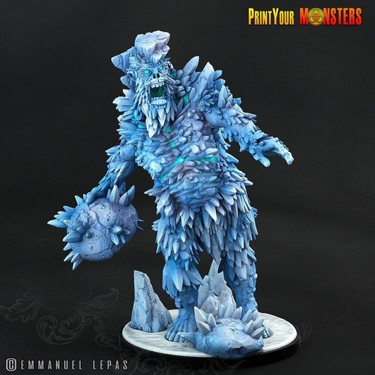 Cryostalos Dark Shimmer Giant Miniature | Ancient Ice Elemental Unleashed - Plague Miniatures