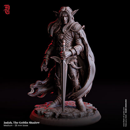 Judah, The Goblin Shadow Miniature | Mysterious Menace of the Shadows for Dungeons and Dragons | 32mm Scale or 75mm Scale - Plague Miniatures