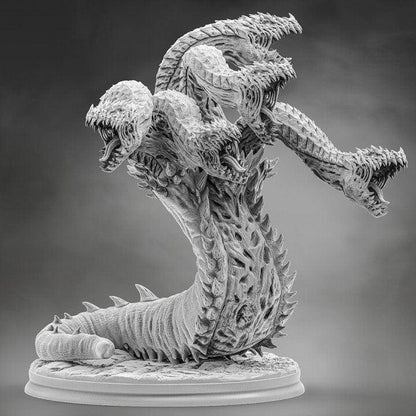 Krakax, Eternal Hunger Miniature | Hydra Monstrosity of Unending Devouring - Plague Miniatures
