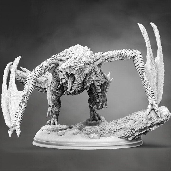 Nolret, Eater of All Miniature | Dragon Monstrosity of Devouring Dread - Plague Miniatures