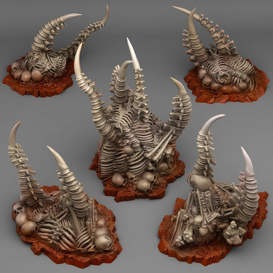 Pile of Bones Miniatures | Ruins DnD Wargaming Terrain Set - Plague Miniatures