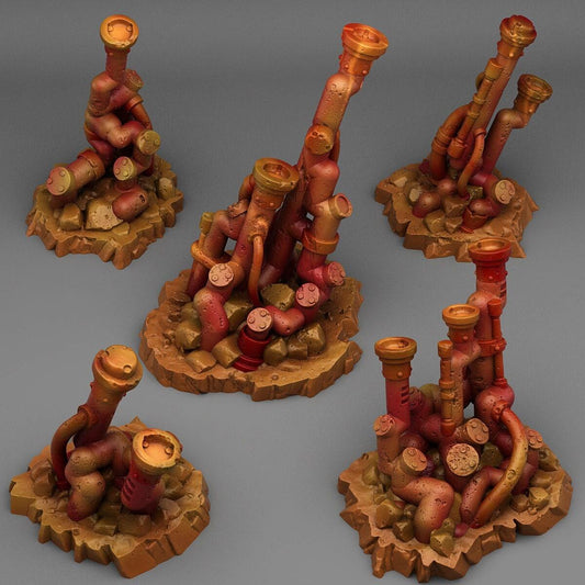 Abandoned Acid Pipe Miniatures | Wargaming Terrain Set - Plague Miniatures