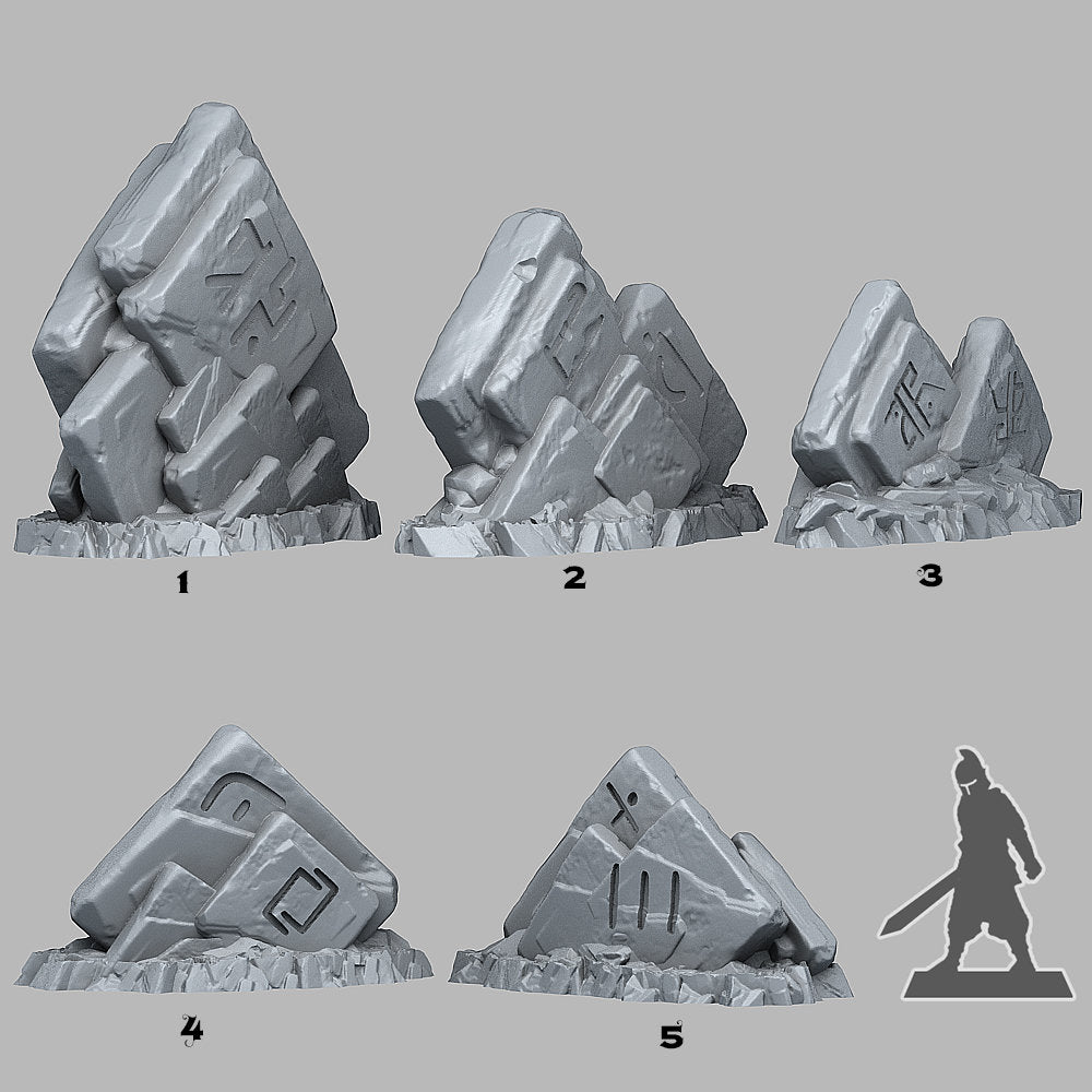 Magic Rock Ruin Miniatures | Wargaming Terrain Set - Plague Miniatures