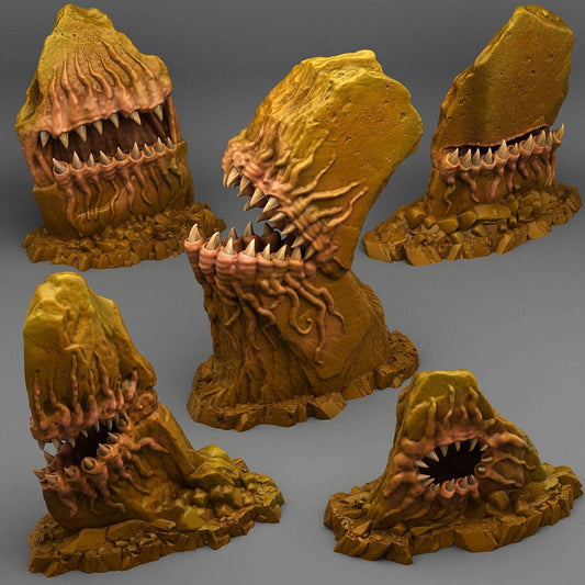 Carnivorous Mimic Stone Miniature Set | Wargaming Terrain - Plague Miniatures