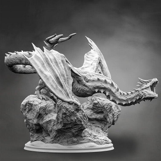 Teraxes, Infernal Wyvern Miniature | Dragon Aberration Monstrosity - Plague Miniatures
