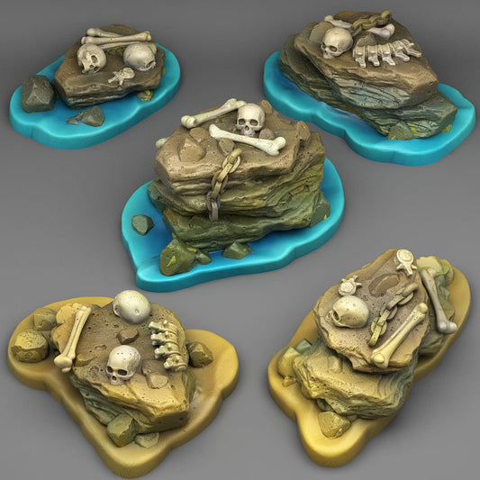Pirate Stone Miniatures | Pirate Wargaming Terrain Set - Plague Miniatures