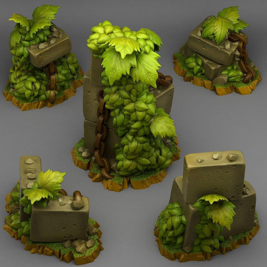 Spring Ruin Miniature Set | Wargaming Terrain - Plague Miniatures
